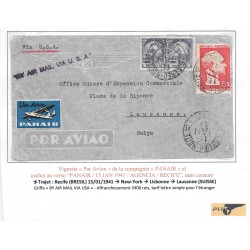 PANAM FAM-18 Brazil airmail...